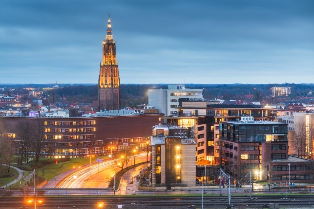 Amersfoort, Netherlands Town Skyline